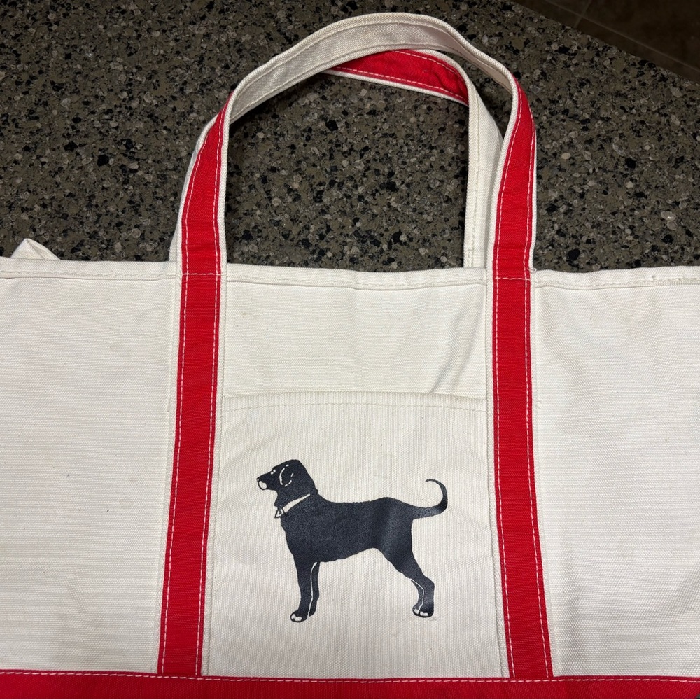 Three canvas Black Dog totes